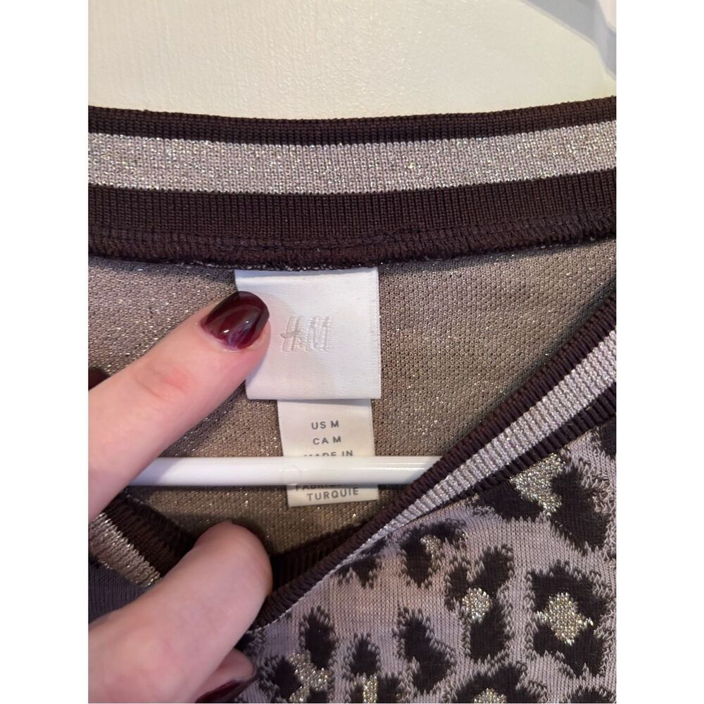 H&M Leopard Print Maxi Knit Dress - Brown - Picture 5 of 7